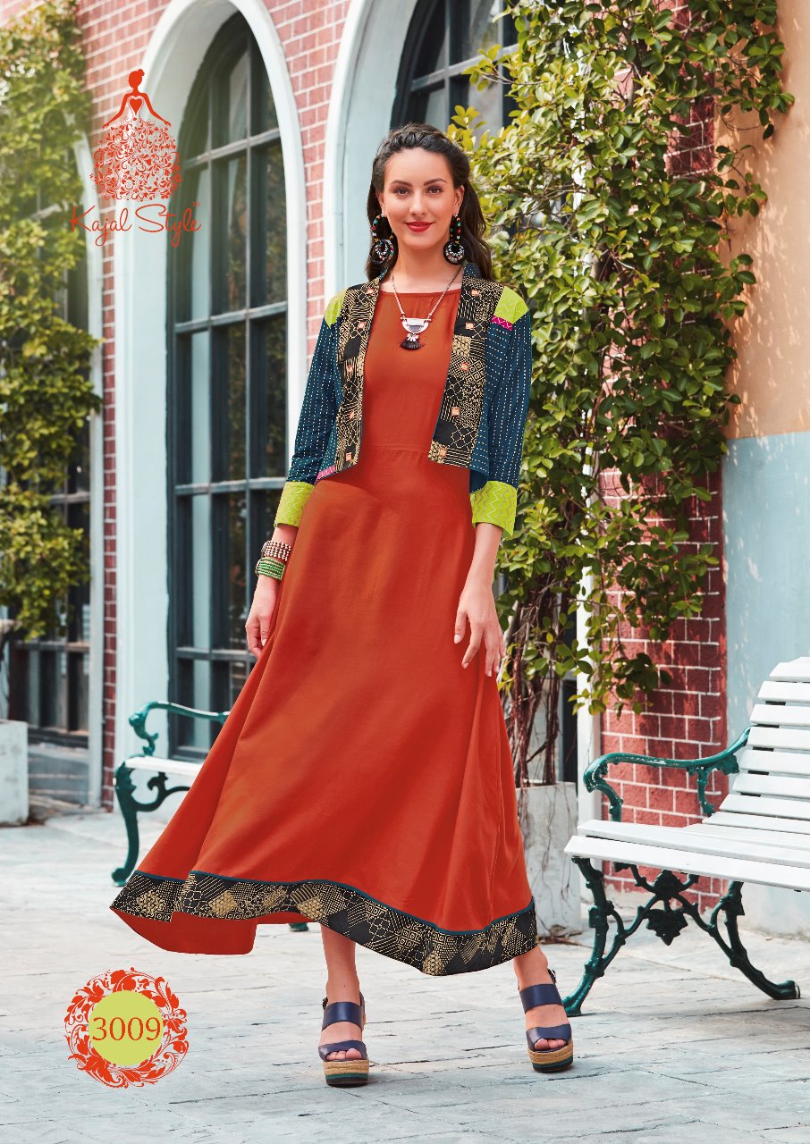 F.Season's Vol.3 Kajal Style Heavy Rayon Long Kurti F.Season's Vol.3 Kajal Style Heavy Rayon Long Kurti